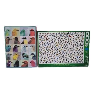 BIRD Watchers 2 - 1000 Pc Bird Puzzles Eurographics & Galison Complete Ex Cond